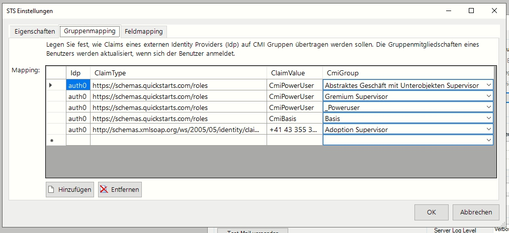 Gruppenmapping