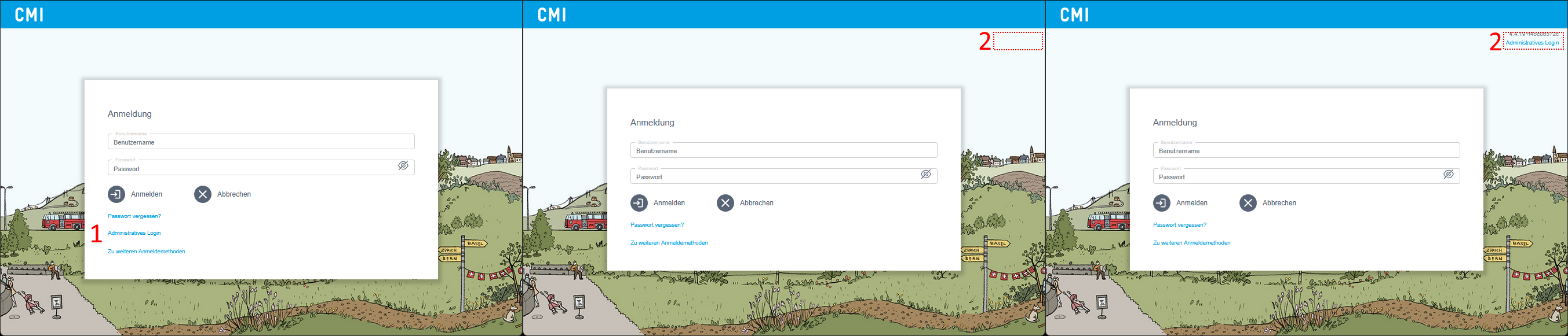 Login-Link für Named Admins